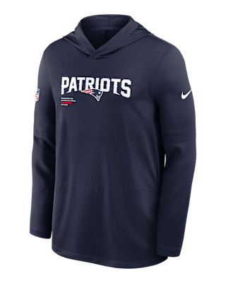 Мужские  New England Patriots Pure Fury Sideline Nike Dri-FIT NFL Long-Sleeve Hooded Top