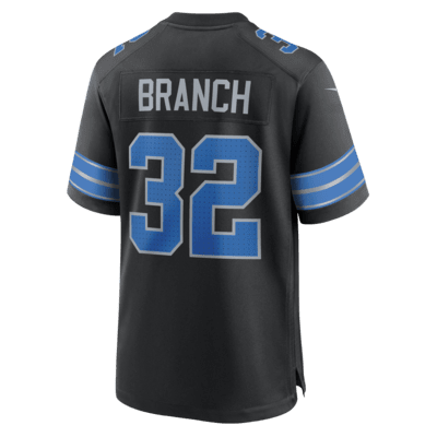 Jersey de fútbol americano Nike de la NFL Game para hombre Brian Branch Detroit Lions