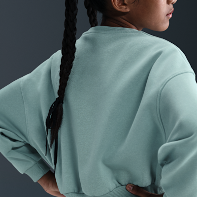 Nike Sportswear Club Fleece Girls' Boxy Crew-Neck Sweatshirt