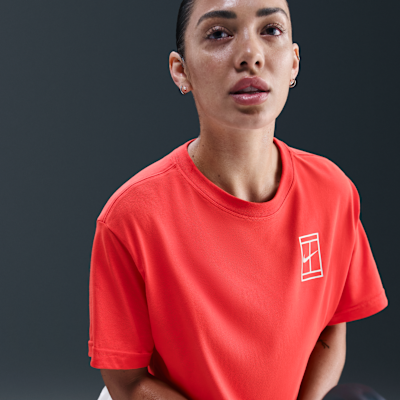 Nike Slam Women's Dri-FIT Short-Sleeve Cropped Tennis T-Shirt