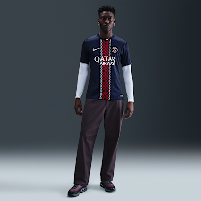 パリ サンジェルマン (PSG) 2025/26 スタジアム ホーム メンズ ナイキ Dri-FIT サッカー レプリカ ユニフォーム