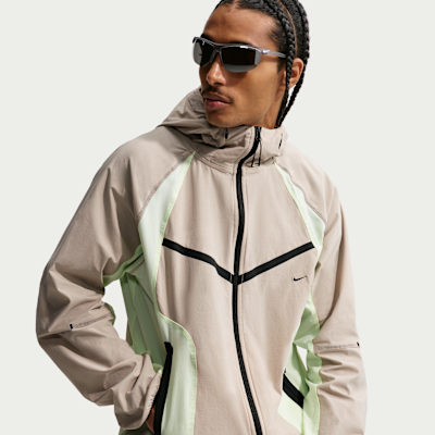 Nike Tech Men's Dri-FIT Woven Full-Zip Color-Block Windrunner Jacket