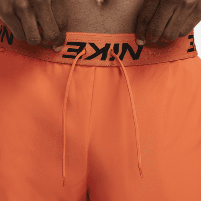 orange nike dri fit shorts