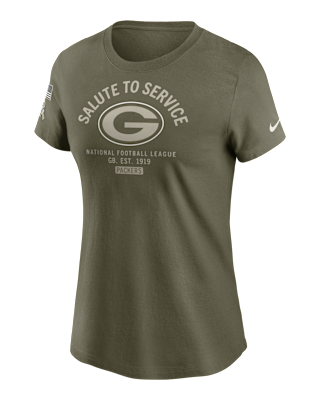 Женская футболка Green Bay Packers Salute to Service Sideline Nike NFL