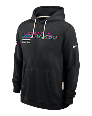 Мужское худи Seattle Seahawks Crucial Catch Sideline Nike Dri-FIT NFL Pullover Hoodie