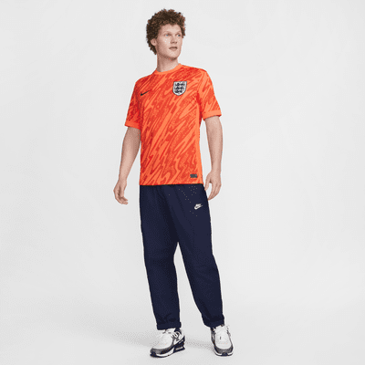 Camisola de futebol de manga curta de réplica Nike Dri-FIT do equipamento de guarda-redes Stadium Inglaterra (equipa feminina) 2024/25 para homem