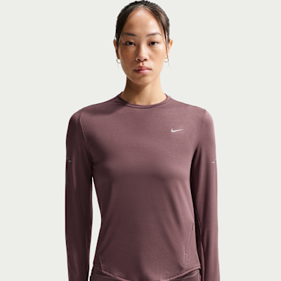 나이키 스위프트 여성 드라이 핏 UV 긴팔 크루넥 러닝 탑