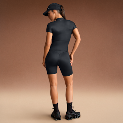 NikeSKIMS Shine Women's Mock-Neck Short-Sleeve Top