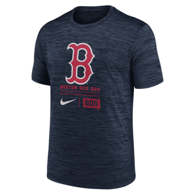 Playera Nike de la MLB para hombre Boston Red Sox Large Logo Velocity