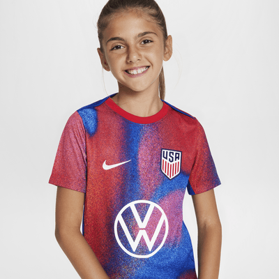 USMNT Academy Pro Big Kids' Nike Dri-FIT Soccer Pre-Match Short-Sleeve Top