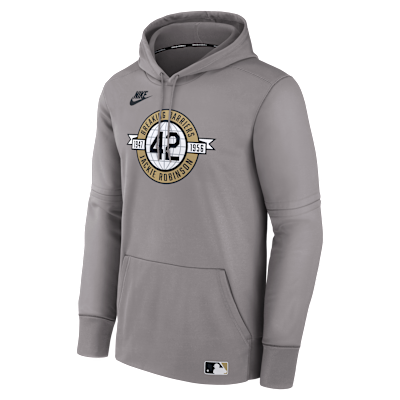 Brooklyn Dodgers Authentic Collection 2026 Jackie Robinson Day Men's Nike Therma MLB Pullover Hoodie