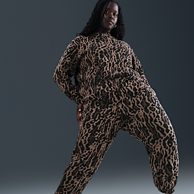 Nike Sportswear Phoenix Fleece Women's High-Waisted Oversized Printed Sweatpants (Plus Size)