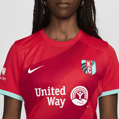 Jersey Nike Dri-FIT de la NWSL replica del Kansas City Current local 2024 Stadium para mujer