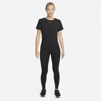Nike Dri-FIT One Luxe Women's Twist Standard Fit Short-Sleeve Top. Nike MY