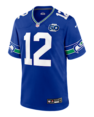 Мужские джерси 12s Seattle Seahawks 50th Anniversary Nike NFL Game Jersey