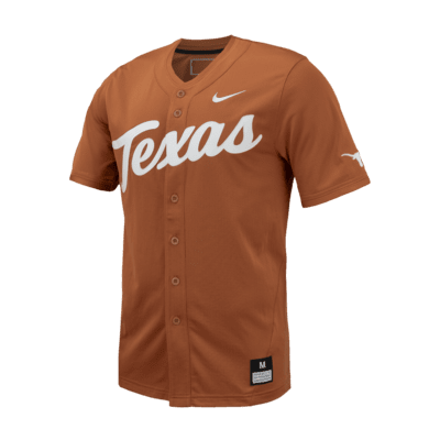 Jersey de béisbol universitario Nike Replica para hombre Texas