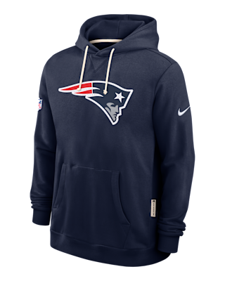 Мужское худи New England Patriots Initial Home Sideline Nike Dri-FIT NFL Pullover Hoodie