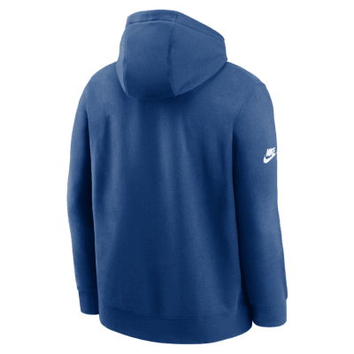 Nike Men's Indianapolis Colts Overlap Black Pullover Hoodie