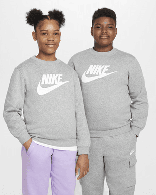 Подростковый свитшот Nike Sportswear Club Fleece Big Kids' (Extended Size)