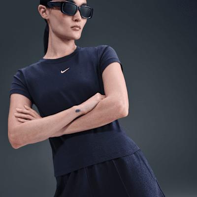 Nike Sportswear Chill Terry Pantalón corto de tejido French terry de talle medio de 10 cm - Mujer