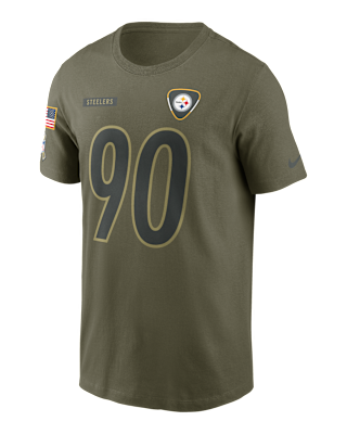 Мужская футболка T.J. Watt Pittsburgh Steelers Salute To Service Men’s Nike NFL