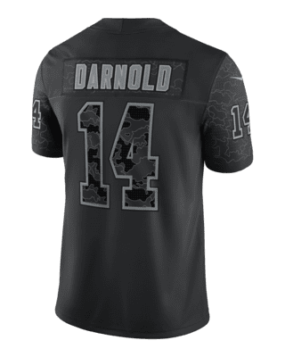 Men's Nike Sam Darnold Gray Carolina Panthers Atmosphere Fashion Game Jersey Size: Small