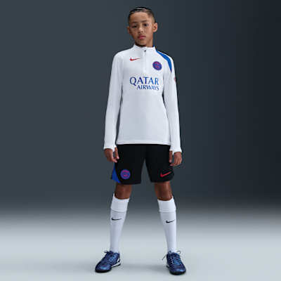 Paris Saint-Germain Strike Third Nike Dri-FIT Total 90 Fußball-Drill-Oberteil aus Strickmaterial (ältere Kinder)