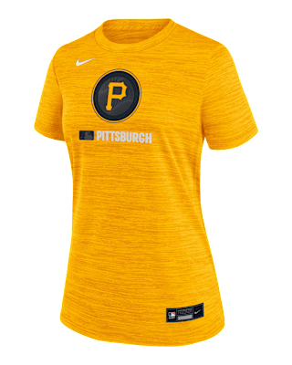 Женская футболка Pittsburgh Pirates Authentic Collection City Connect Velocity Nike Dri-FIT MLB