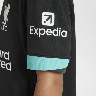 Jersey de fútbol Nike Dri-FIT Replica del Liverpool FC visitante 2024/25 Stadium para niños talla grande 