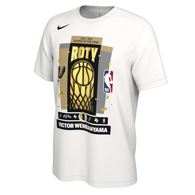 Playera Nike de la NBA 2024 Rookie of the Year para hombre Victor Wembanyama San Antonio Spurs