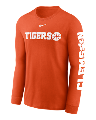 Мужская футболка Clemson Basketball Icon Nike College Long-Sleeve для баскетбола