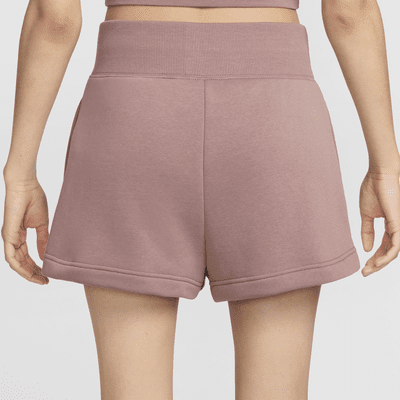 Shorts de tiro alto para mujer Nike Sportswear Phoenix Fleece