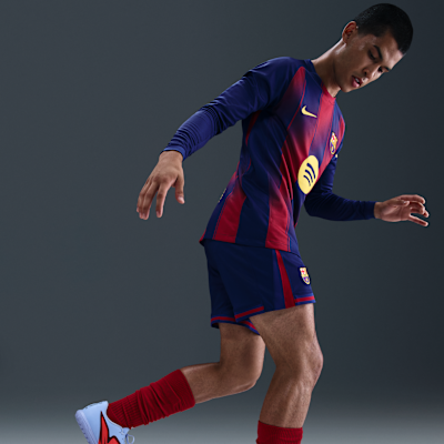 F.C. Barcelona 2025/26 Stadium Home Men's Nike Dri-FIT Football Replica Shorts
