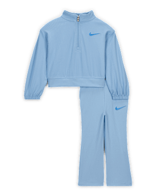 Детские тайтсы Nike Game, Swoosh, Match! Baby Quarter-Zip Ribbed Top and Leggings Set