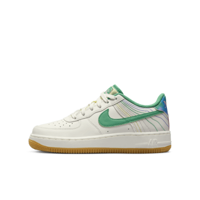 Air Force 1 LV8 Utility Grade School Lifestyle Shoes (White)