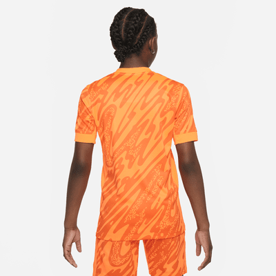 Equipación de portero Stadium Inglaterra 2024/25 (Selección masculina) Camiseta de fútbol tipo réplica de manga corta Nike Dri-FIT - Niño/a