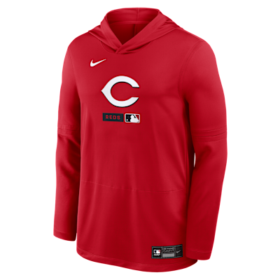 Cincinnati Reds Authentic Collection Men's Nike Dri-FIT MLB Long-Sleeve Hooded Top from Nike - $80