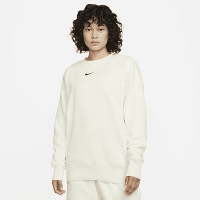 Oversized Nike Sportswear Phoenix Fleece-sweatshirt med rund hals til kvinder