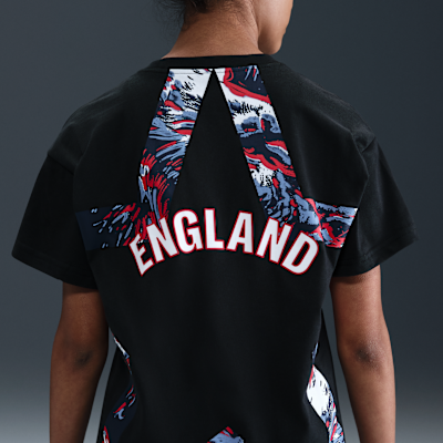 Playera de fútbol Nike Inglaterra Premium de portero para niños talla grande