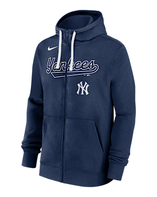 Мужское худи New York Yankees Knockout Script Nike MLB Full-Zip Hoodie