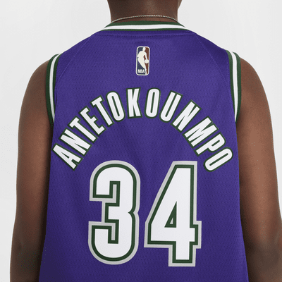 Giannis Antetokounmpo Milwaukee Bucks Older Kids' Nike Dri-FIT NBA Swingman Jersey