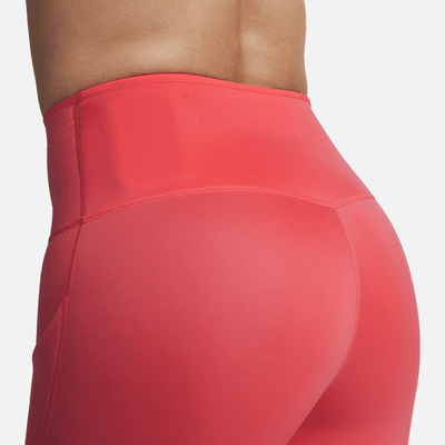 Leggings cropped de tiro alto y sujeción firme con bolsillos para mujer Nike Go