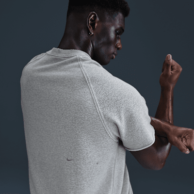 Camisola de fitness de manga curta em lã cardada Dri-FIT Nike Heritage para homem