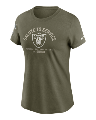 Женская футболка Las Vegas Raiders Salute to Service Sideline Nike NFL