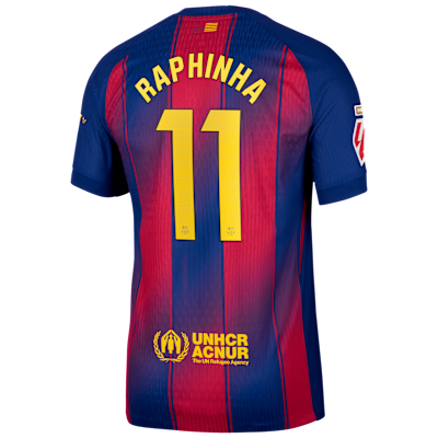 Raphinha Barcelona 2025/26 Match Home Men's Nike Dri-FIT ADV Soccer Jersey