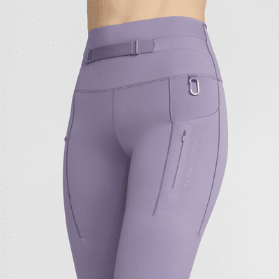 Damskie legginsy 7/8 z wysokim stanem i kieszeniami zapewniające mocne wsparcie Nike Trail Go