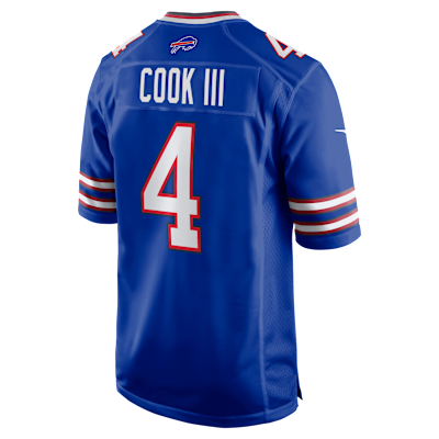Jersey Nike de la NFL Game para hombre James Cook III Buffalo Bills