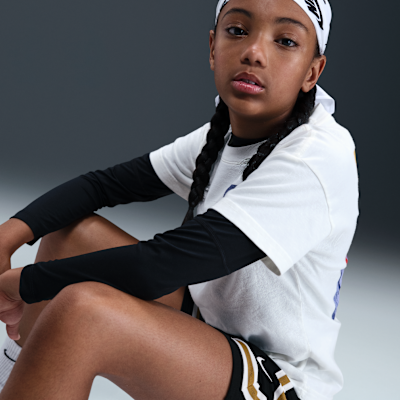 Shorts de básquetbol Dri-FIT de 13 cm para niños talla grande Nike Crossover