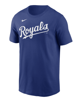 Мужская футболка Kansas City Royals Fuse Wordmark Nike MLB