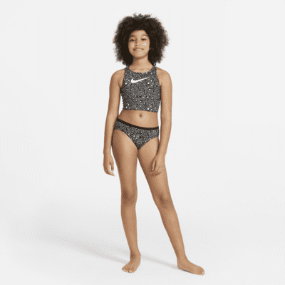 Nike Big Kids' (Girls') Spiderback Midkini Set